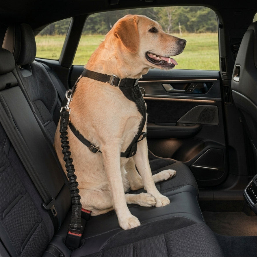 Ceinture Sécurité Voiture Chien Réfléchissante Réglable Nylon