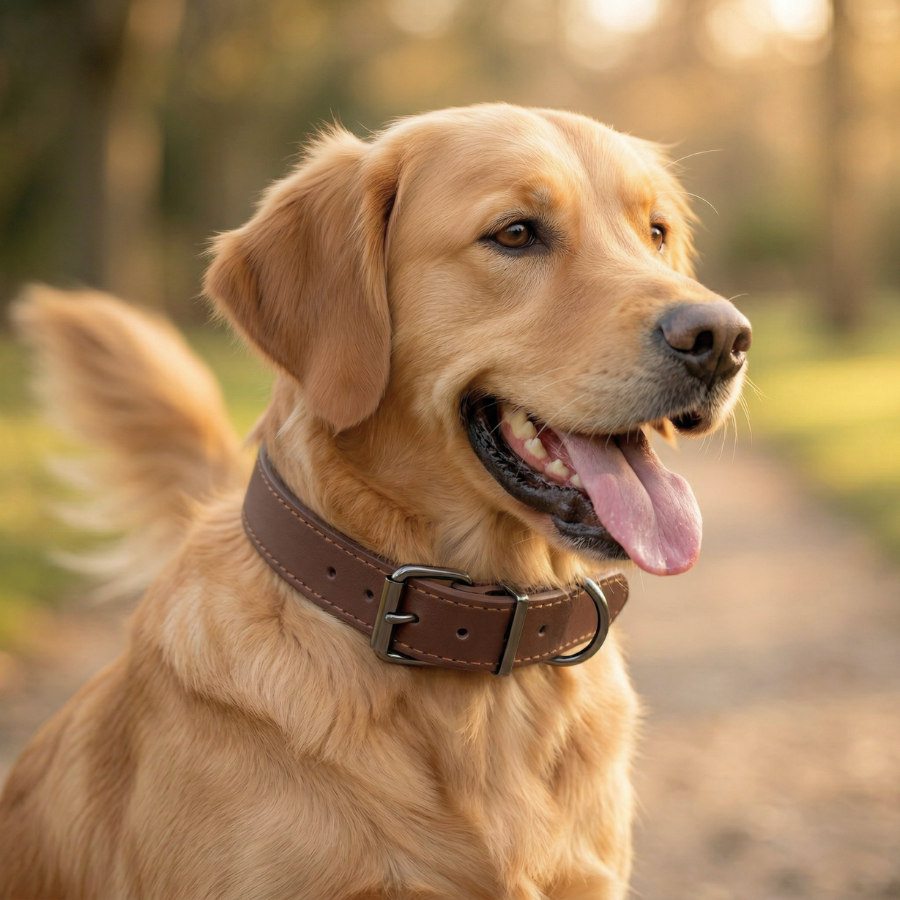 Collier Cuir Chien Réglable Souple