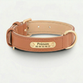 Collier Personnalisé Chien Cuir PU Gravure Nom