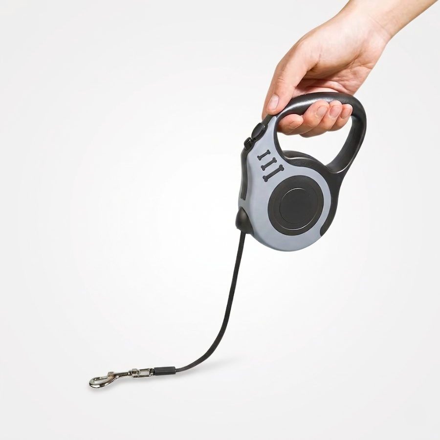 Laisse Enrouleur Chien Rétractable Nylon 3m 5m