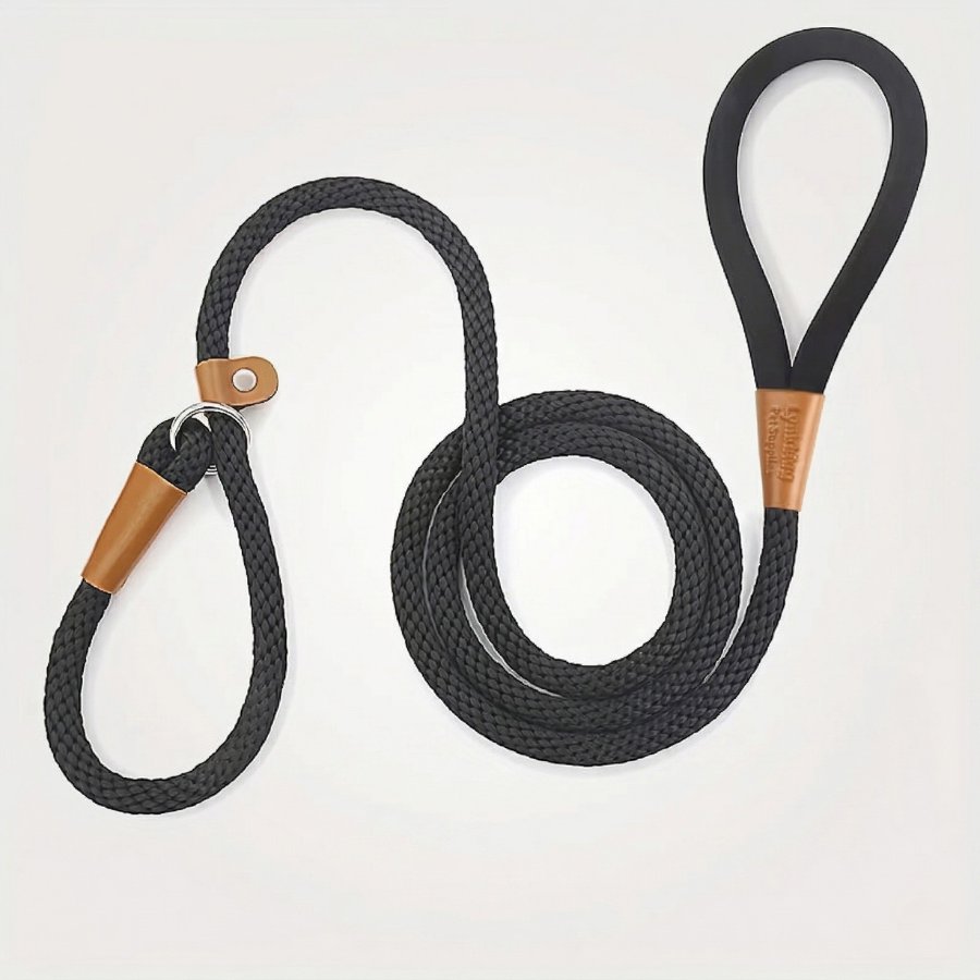 Laisse Lasso Chien Corde Tressée Nylon Réglable