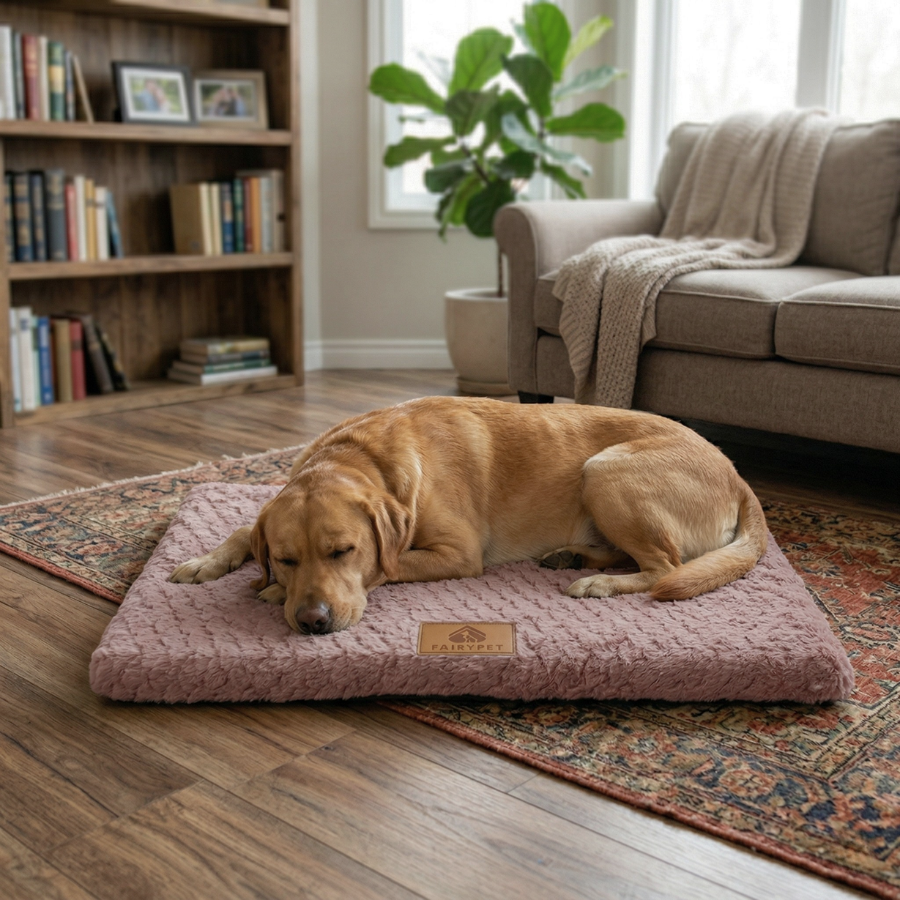 Lit Orthopédique Chien Mousse 3D Housse Lavable — Tailles M à XXL